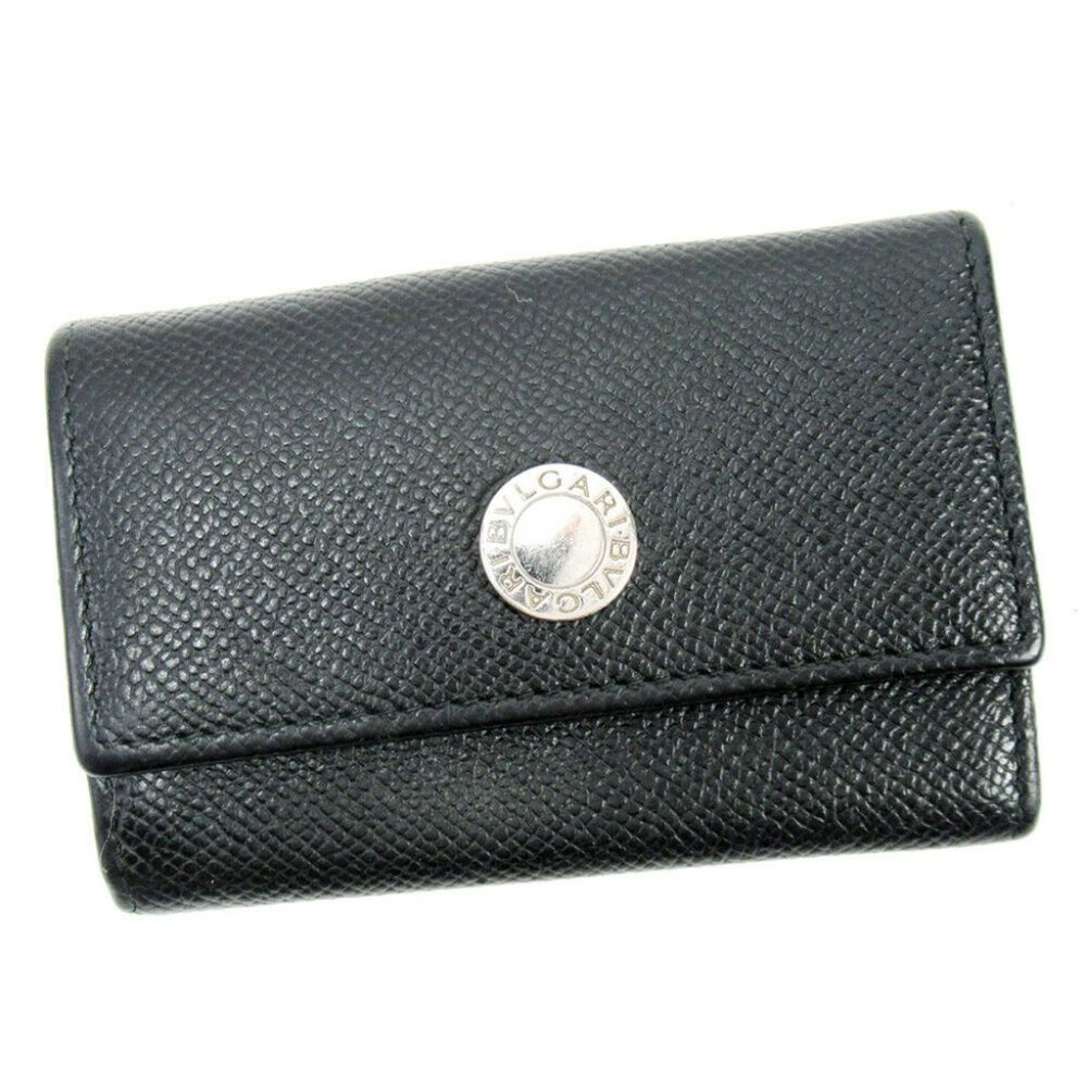 BVLGARI key holder Bulgari Bulgari leather Auth T17264